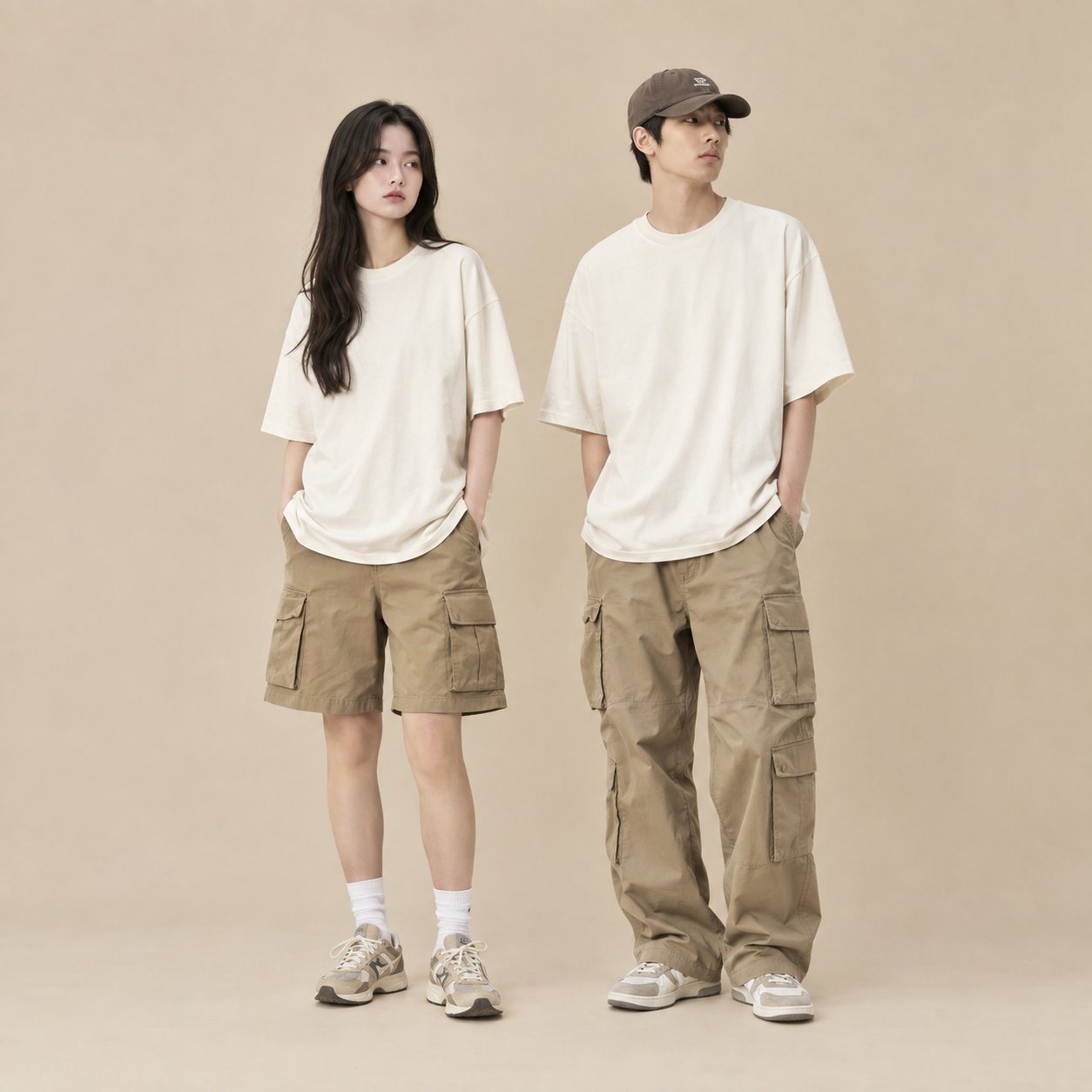 เสื้อยืดคอกลม ทรงโอเวอร์ไซส์ – คอตตอน 100% คอมพ์ 20