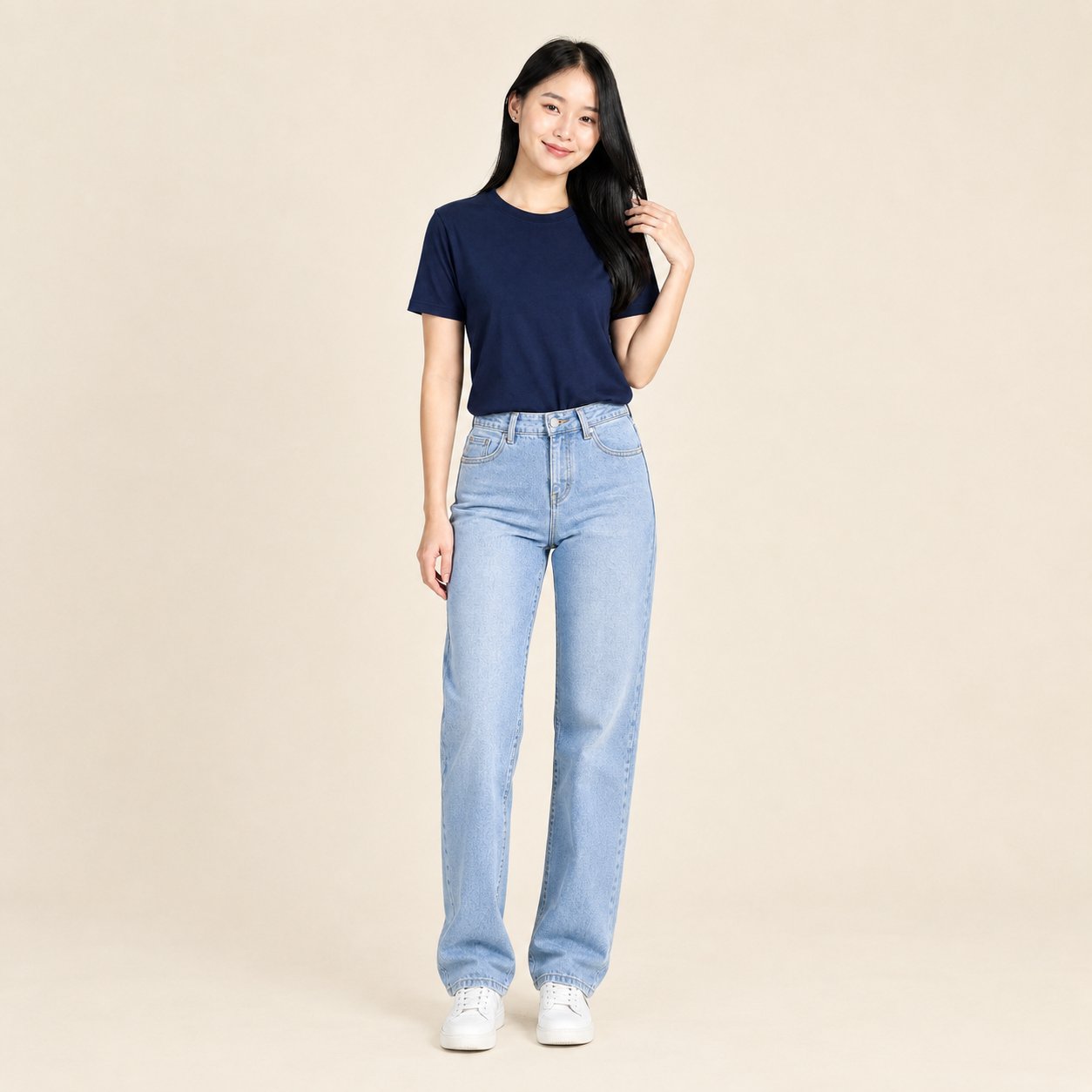 เสื้อยืดคอกลม ทรงปกติ – TC 65/35