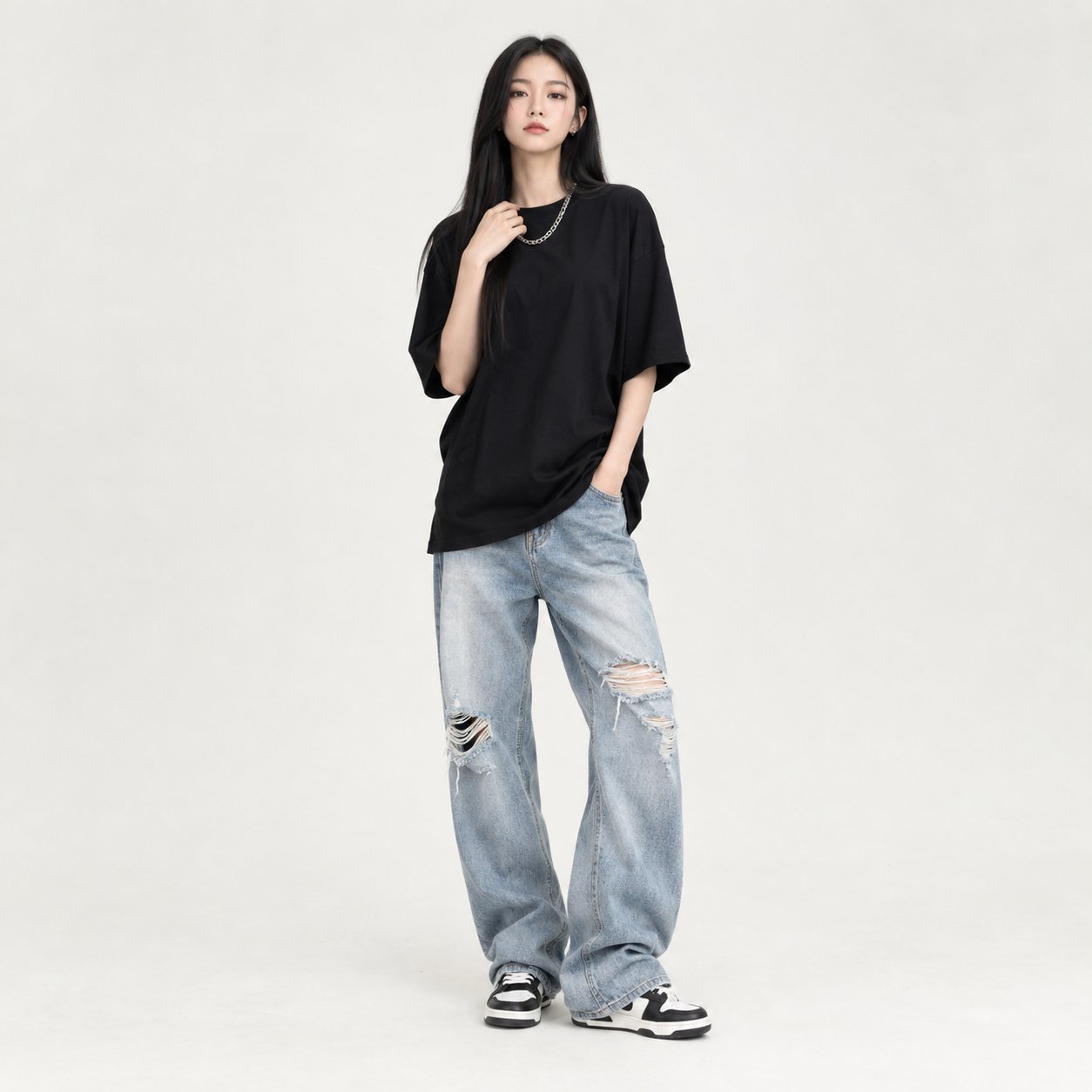 เสื้อยืดโอเวอร์ไซส์ คอตตอน 100% คอมพ์ เบอร์ 32