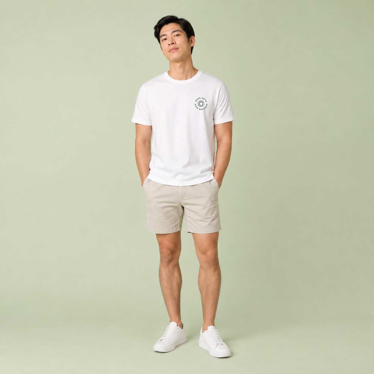 เสื้อยืดคอกลม ทรงปกติ – โพลีเอสเตอร์ 100% (TK)